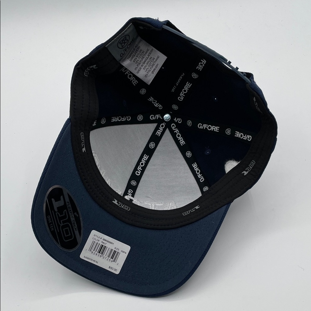 NWT Atomic G/Fore Navy Blue SnapBack Golf Cap Flexfit 110 Adjustable Hat - Picture 8 of 13